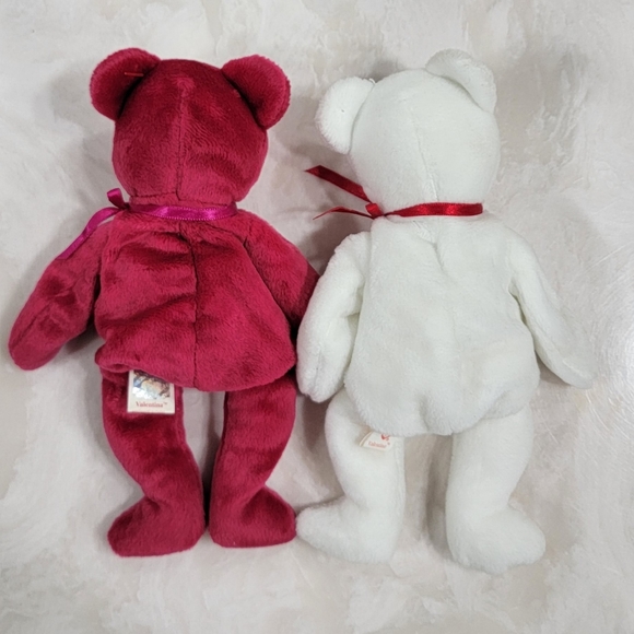 Rare Set Valentino+Valentina Beanie Babies! - Picture 2 of 2